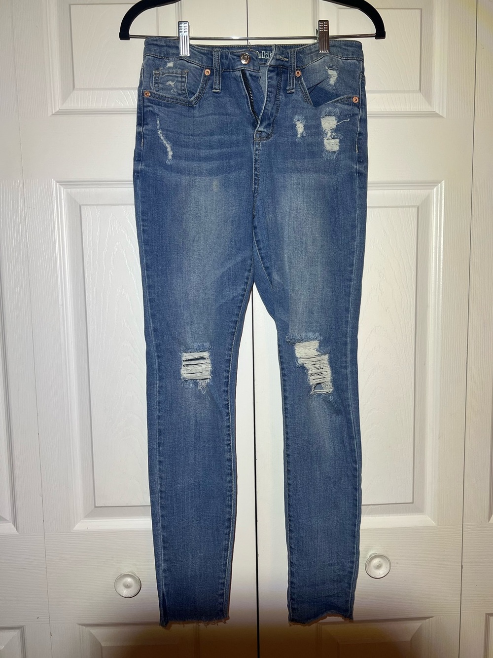 wild fable Distressed Skinny Jeans in Blue
